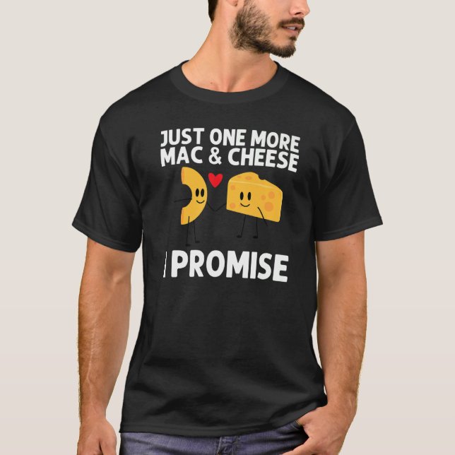 Camiseta Designs Mac E Queijo Para Mulheres Masculinas Comi (Frente)