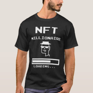 Camiseta Designs NFT Engraçados Milionário Carregando o C