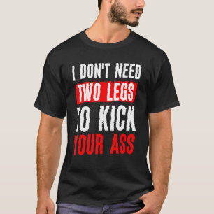 Camiseta designs para amputados de pernas e próteses da per