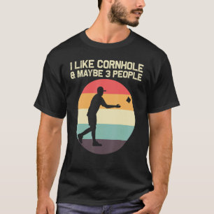 Camiseta Designs Para Homens Mulheres Bean Bag Toss Pla