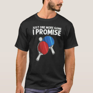 Camiseta Designs Ping Pong Para Homens Tênis Mesas
