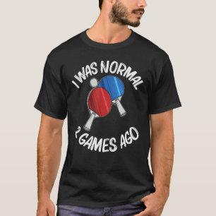 Camiseta Designs Ping Pong Para Homens Tênis Mesas