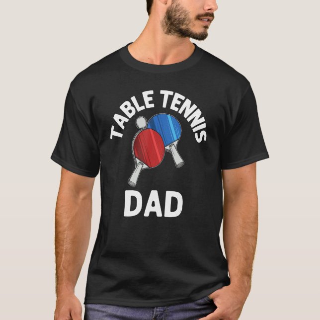 Camiseta Designs Ping Pong Para Jogadores Mesa Pais (Frente)