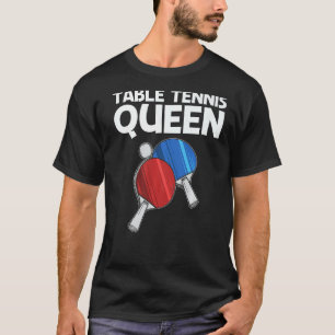 Camiseta Designs Ping Pong Para Mulheres Tênis-Mãe