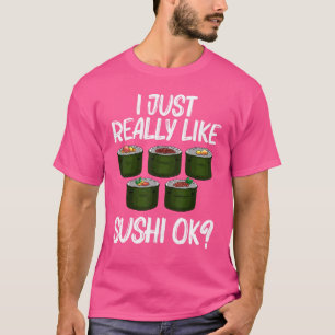 Camiseta Designs Sushi Para Homens Mulheres Comida Japonesa
