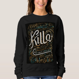 Camiseta designs tipográficos em killo word