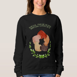 Camiseta Desigualdade Social Gera Conflito Justiça Social