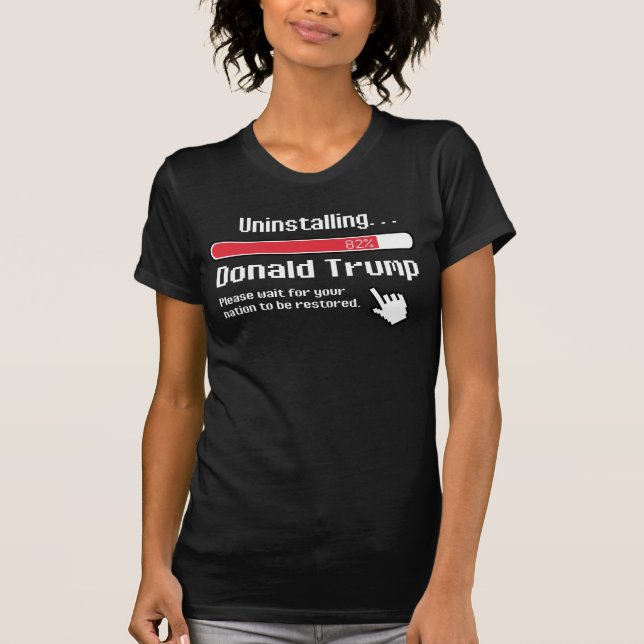 CAMISETA DESINSTALANDO O DONALD TRUMP (Frente)