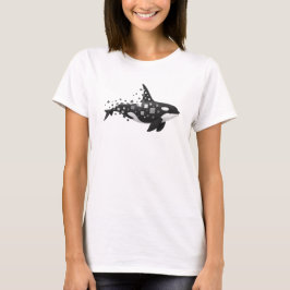 Camiseta Desintegração Digital Orca - Série Cyber Ocean