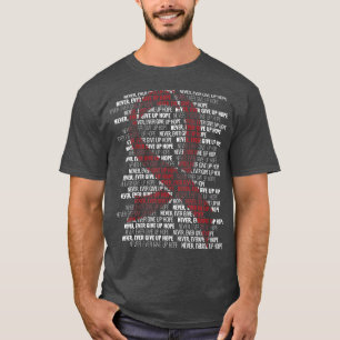 Camiseta Desistir da Consciência do Cancer com Múltiplos Mi