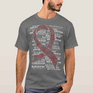Camiseta Desistir da Consciência do Cancer com Múltiplos Mi