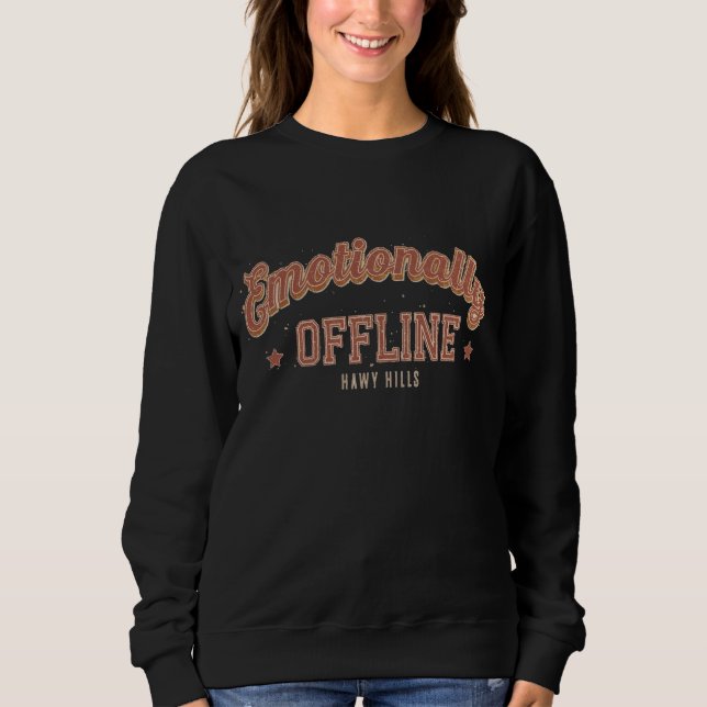 Camiseta Desligado Emocionalmente – Minimalista Vintage (Frente)