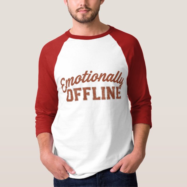 Camiseta Desligado Emocionalmente – Vintage Minimalista (Frente)