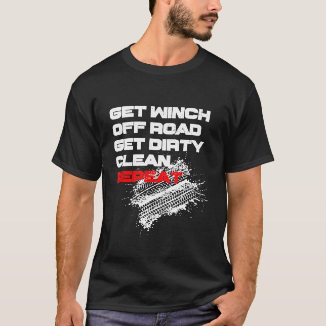 Camiseta Desligado Roading 4 X 4 All Wheel Drive Truck Car  (Frente)