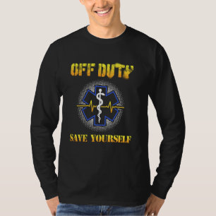 Camiseta Desligado - Salve-Se 911 Ems Emt Paramédico