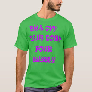 Camiseta Desligar Cabelo Para Baixo Enfiar Borracha 1
