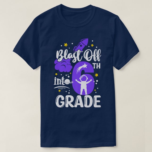 Camiseta Desligar Para Os Meninos Da Classe 6 (Frente do Design)