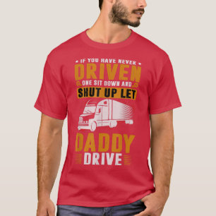 Camiseta desligue, deixe o pai conduzir o driver e