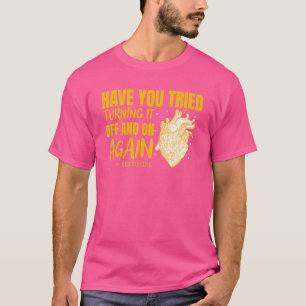 Camiseta Desligue E Ligue Novamente A Enfermeira Cardíaca A