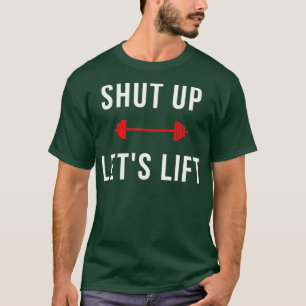 Camiseta Desligue o design de elevação Letx27s