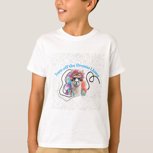 Camiseta Desligue o Drama Llama (Frente)