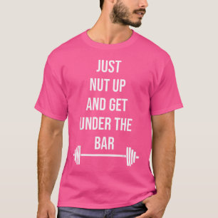 Camiseta Desligue-Se E Debaixo Da Motivação Da Barbell Gym 