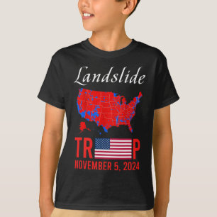 Camiseta Deslizamento de terra Trump 5 de novembro