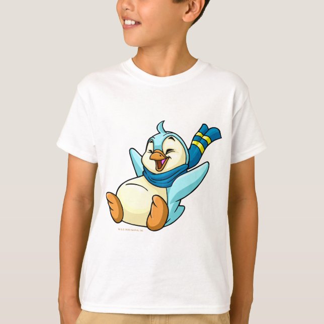 Camiseta Deslizando Bruce azul (Frente)