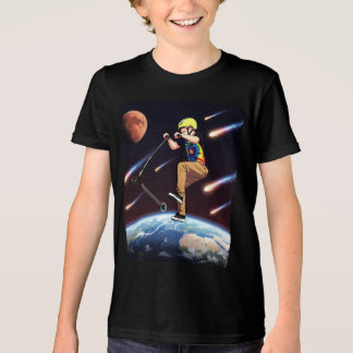 Camiseta Deslizando Para As Estrelas - Piloto De Scooter No