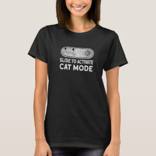 Camiseta Deslizar Para Ativar Cat Mode