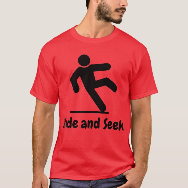 Camiseta Deslize e procure o vermelho do chá (Frente)