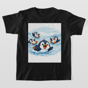 Camiseta Deslize Legal do Pinguim – Gráfico de Inverno de D