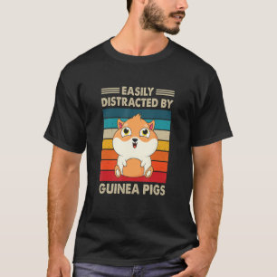 Camiseta Deslocado Facilmente Pelo Porco Amante de os anima