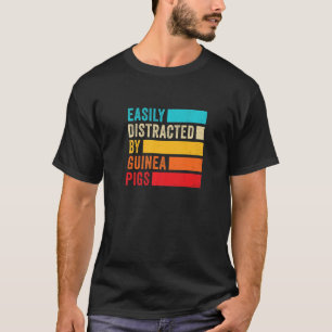 Camiseta Deslocado Facilmente Pelo Porco Amante de os anima