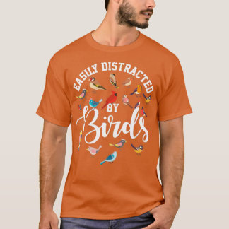 Camiseta Deslocado Facilmente Por Birds Bird Watcher