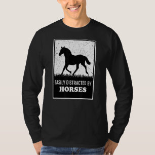 Camiseta Deslocado Facilmente Por Cavalos De Raiva