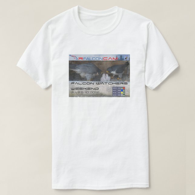 Camiseta Deslocamento 2016 do fim de semana T do observador (Frente do Design)