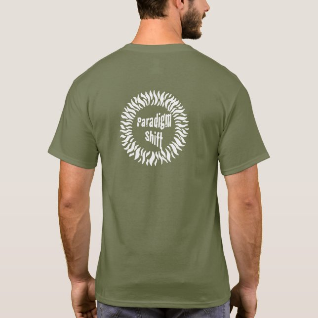 Camiseta Deslocamento do paradigma (Verso)