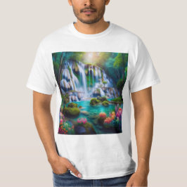 Camiseta Deslumbrante Cascada en un Paraíso Natural