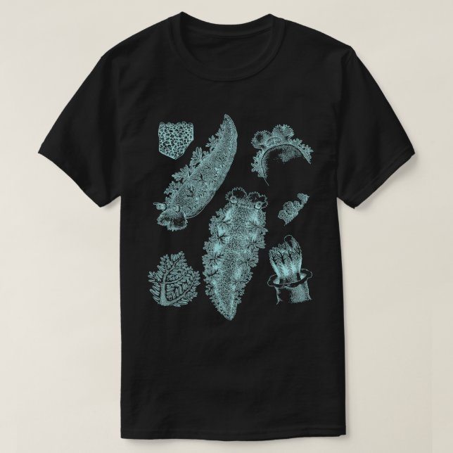 Camiseta Desmancha do Mar Nudibranch (Frente do Design)
