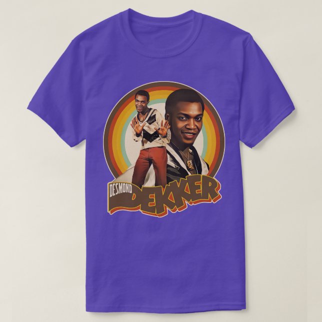 Camiseta Desmond Dekker Retro Rockstable Ska Dub (Frente do Design)