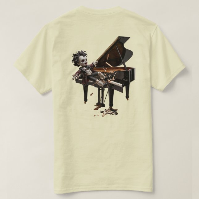 Camiseta Desmontando aquele piano (Verso do Design)