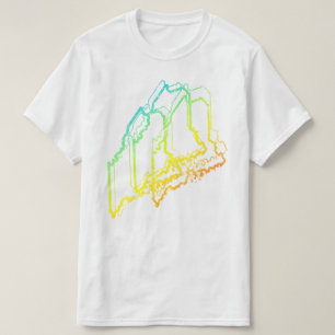 Camiseta desmoronamento do motor