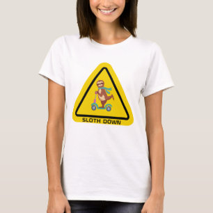 Camiseta Desmoronar Modelo Engraçado de Patinete