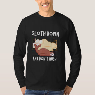 Camiseta Desmoronar Não Rush Humor Preguiçoso Inativo 4