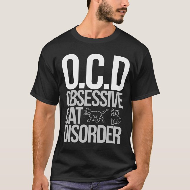 Camiseta Desordem obsessiva do gato (Frente)