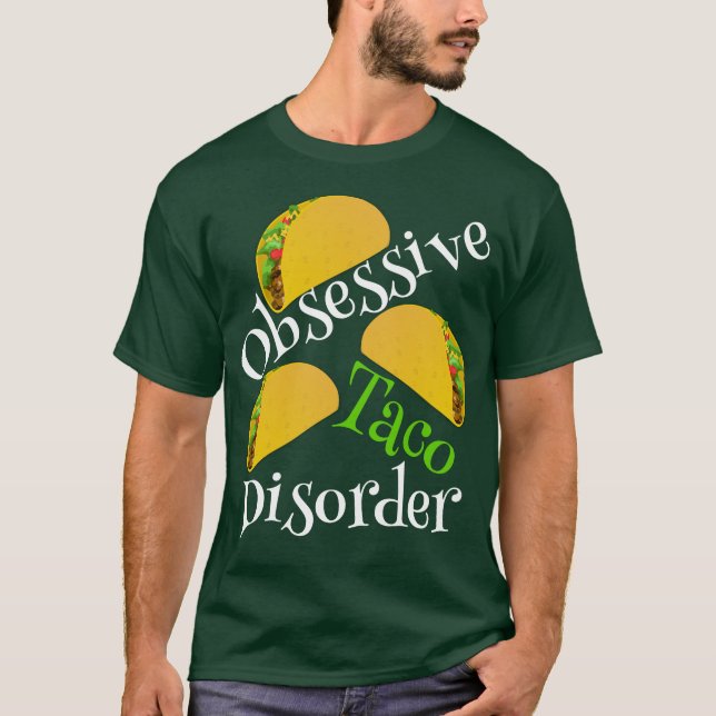 Camiseta Desordem obsessiva engraçada do Taco (Frente)