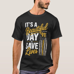 Camiseta Despachante de Emergência 911 Salva Vidas Equipe d