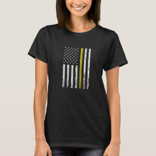 Camiseta Despachante Vintage América Linha Amarela Fina 911