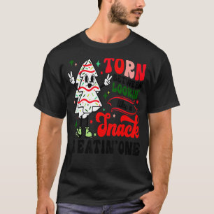 Camiseta Despedaçada Entre Olhar Como Um Pinto E Comer Um